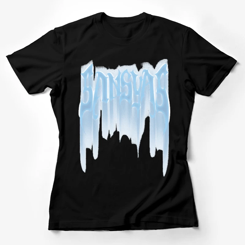 Eisige Schriftkunst Damen T-Shirt