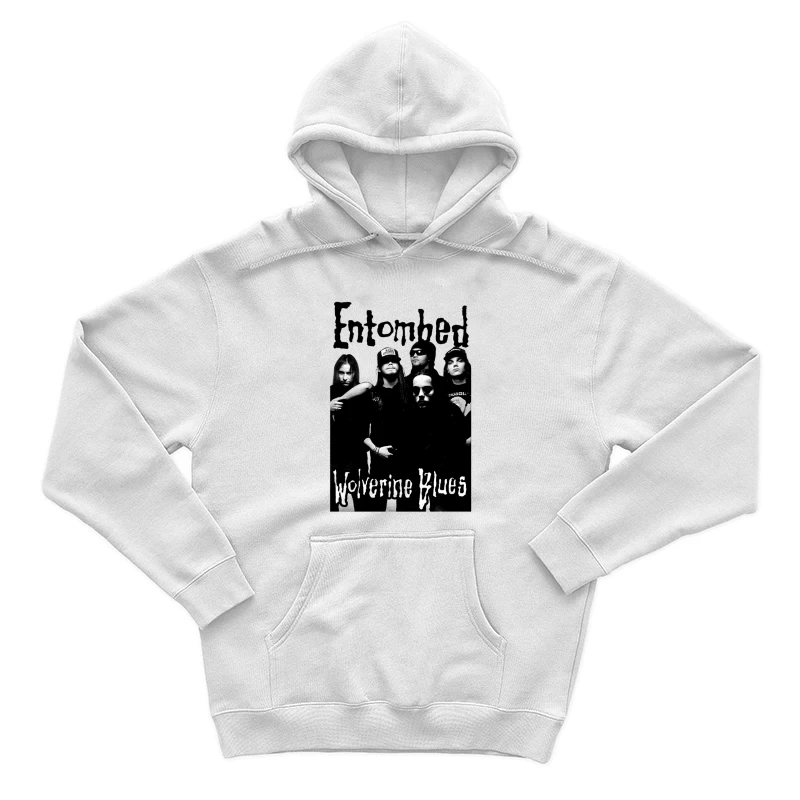 Entombed Wolverine Blues Black White Male Pullover Hoodie