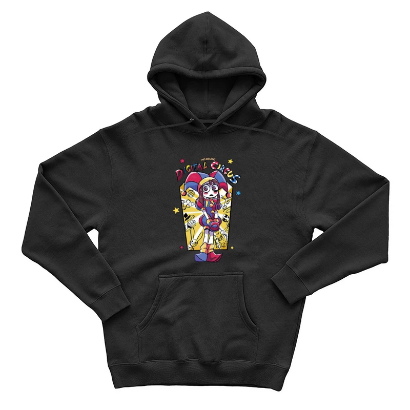 Der erstaunliche digitale Zirkus - Skurrile Figur im bunten Design Herren Pullover Hoodie