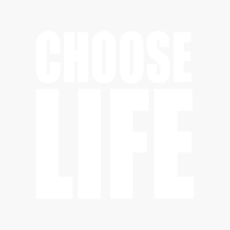 CHOOSE LIFE Cotton Tote Bag