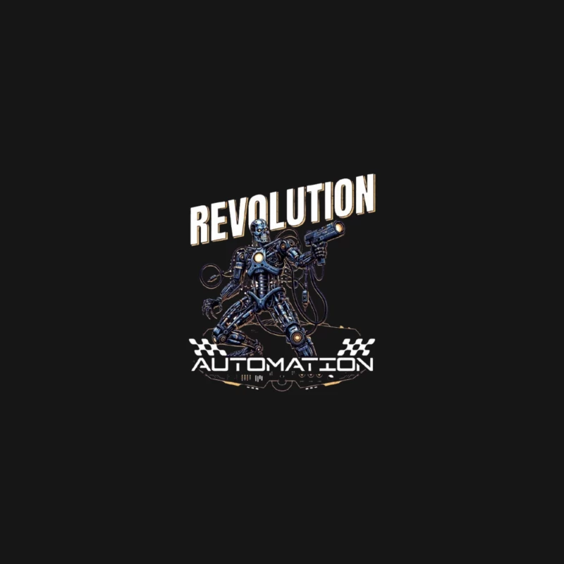 Combat Robot Revolution Sci-Fi Art Desk Mat