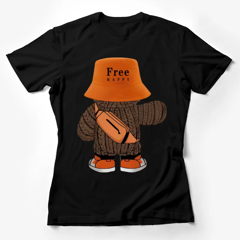 Fröhlicher Bär in modischem Outfit Damen T-Shirt
