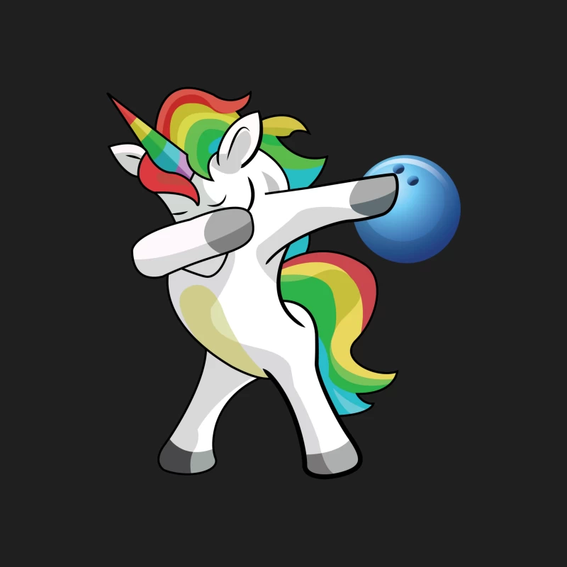 Licorne Dab avec Bowling Arc-en-ciel Homme Débardeur
