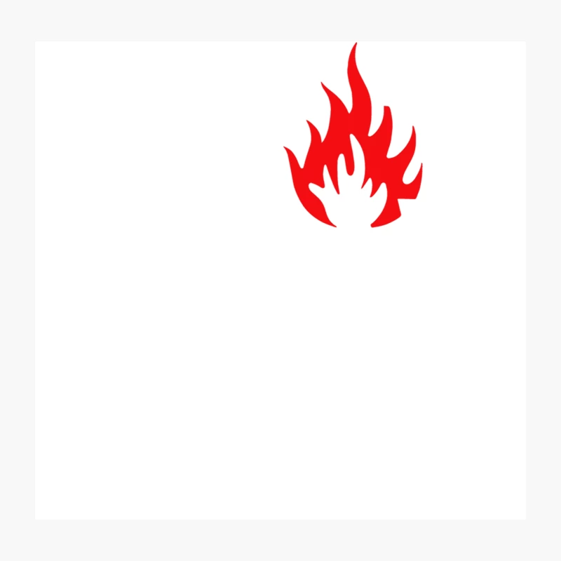 The Huf Is On Fire Throw Pillow