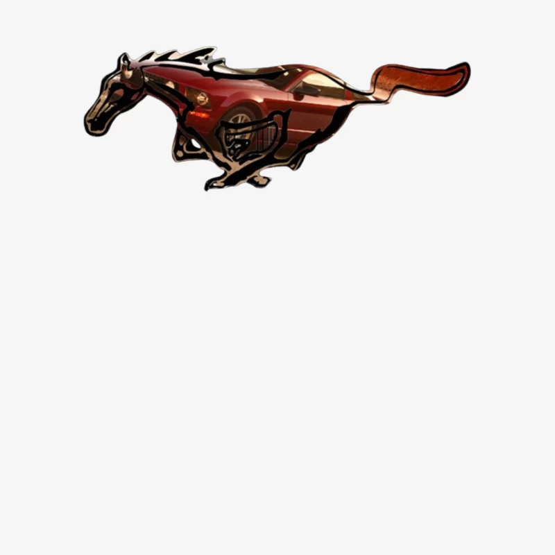 Ford Mustang Running Horse Logo Emblem Female Pullover Sweatshirt