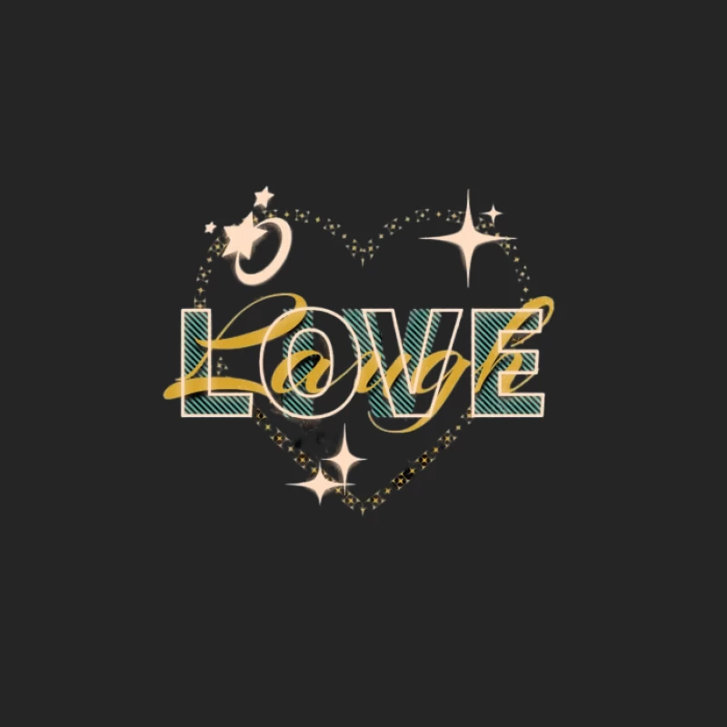 Illustration Amour Étoilé Femme Sweat-shirt à enfiler