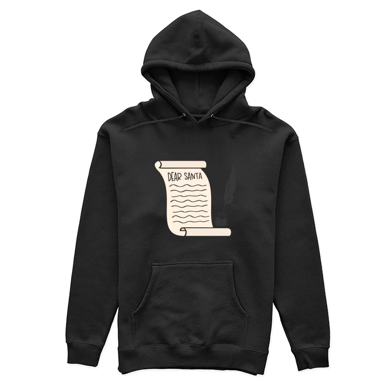 Lettre à Santa avec encre et parchemin Femme Sweat à capuche
