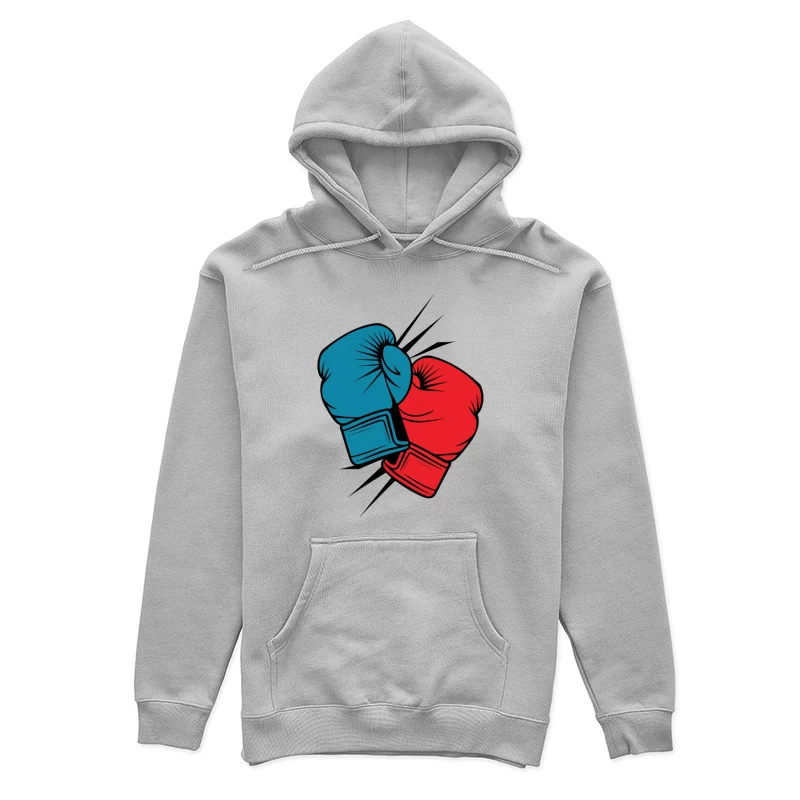 Gants de boxe rouge et bleu Femme Sweat à capuche