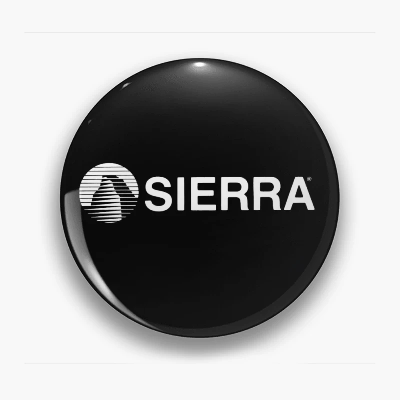 Vintage Sierra Entertainment Company Logo in White Pin