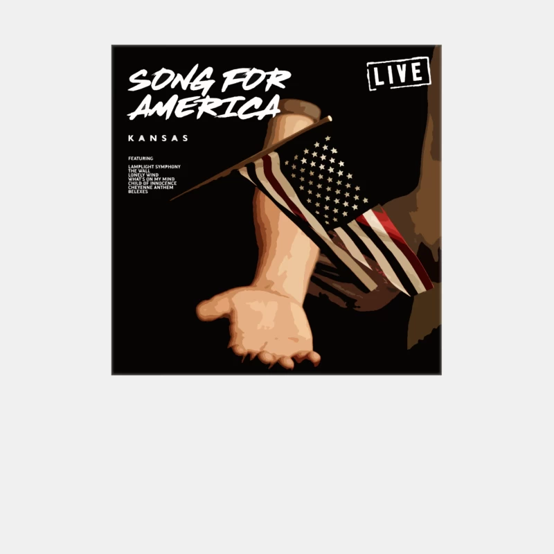 25 SONG FOR AMERICA (LIVE) - KANSAS BAND Male Tank Top