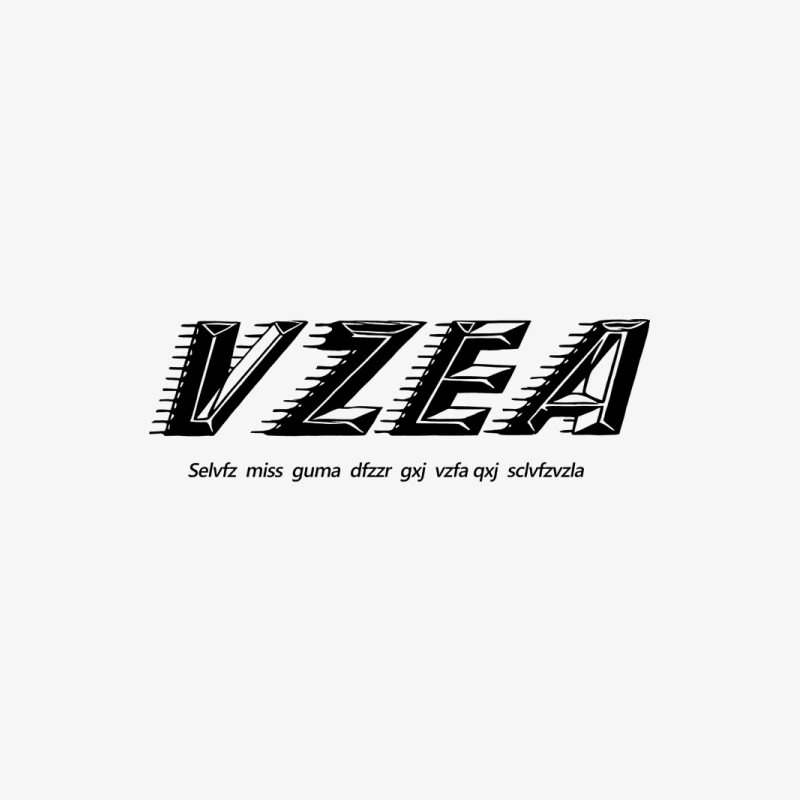 VZEA Design mit Slogan Herren Langarm T-Shirt