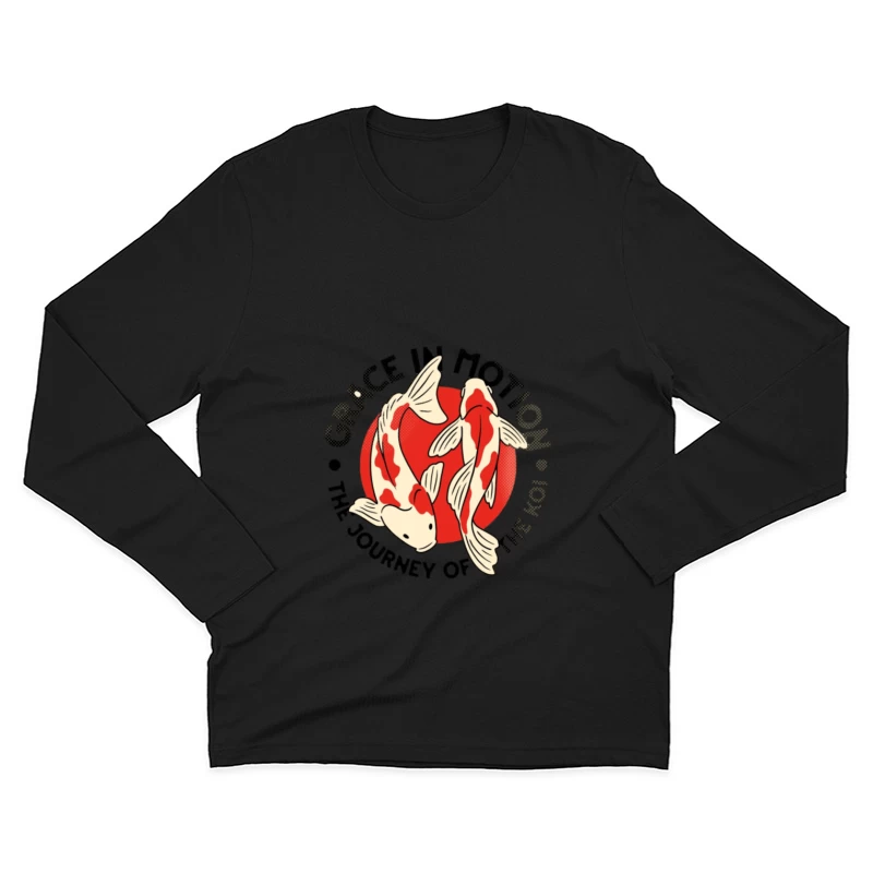 Voyage des Koi: Grâce en Mouvement Homme Manches Longues T-Shirt