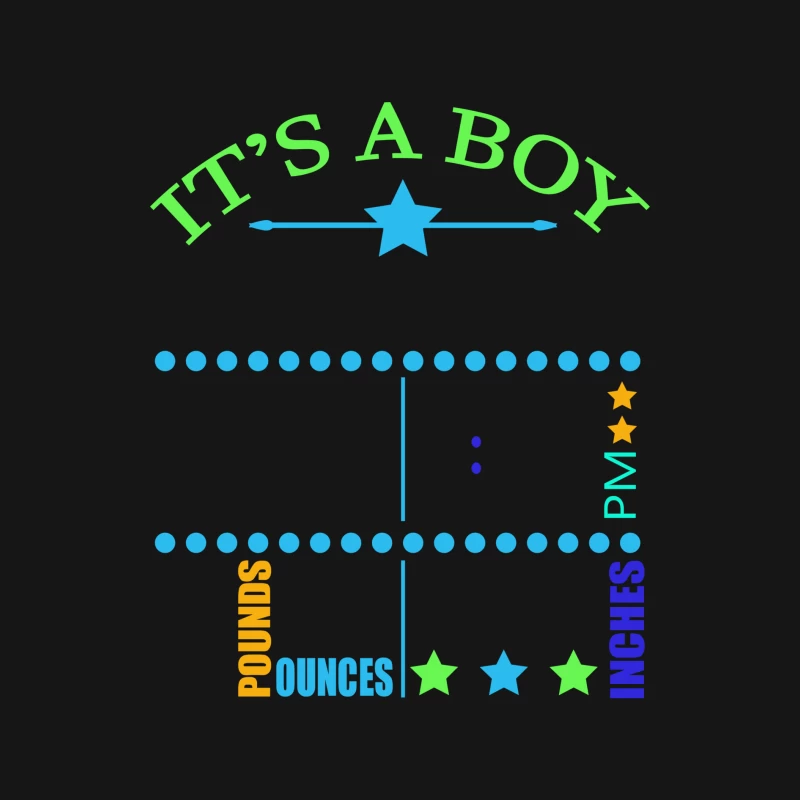 Faire-part de Naissance - C’est un Garçon Homme Manches Longues T-Shirt