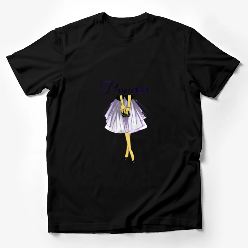 Moderne Prinzessin mit Handtasche Herren T-Shirt