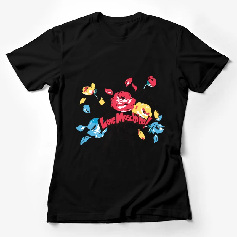 Blumendesign von Love Moschino Damen T-Shirt