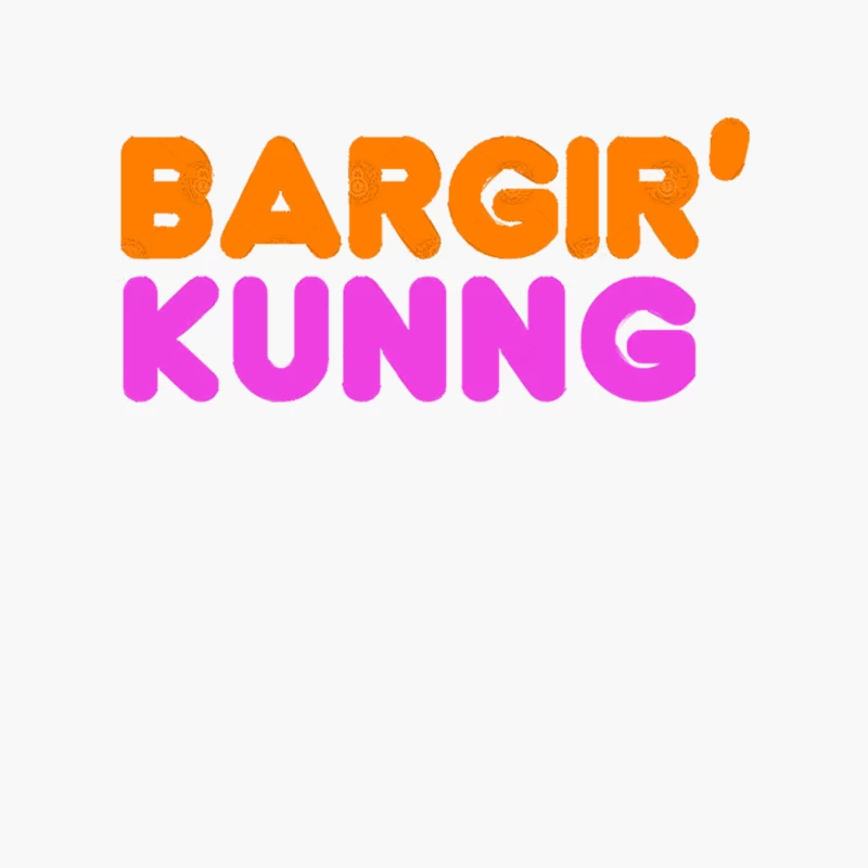 Bargir Kunng  Sbubby Donut Parody Design Cotton Tote Bag