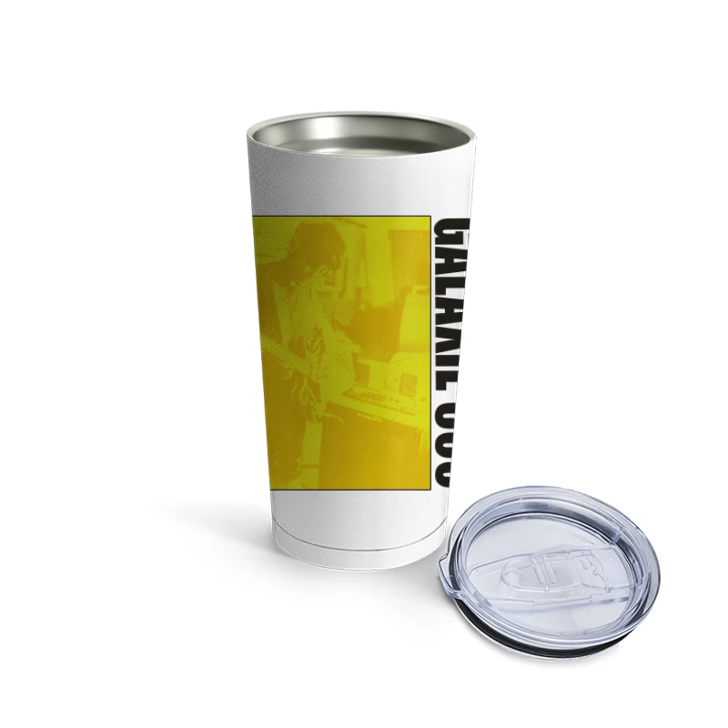 Galaxy 500 Yellow-Filtered Album Cover with Guitarist Travel Mug