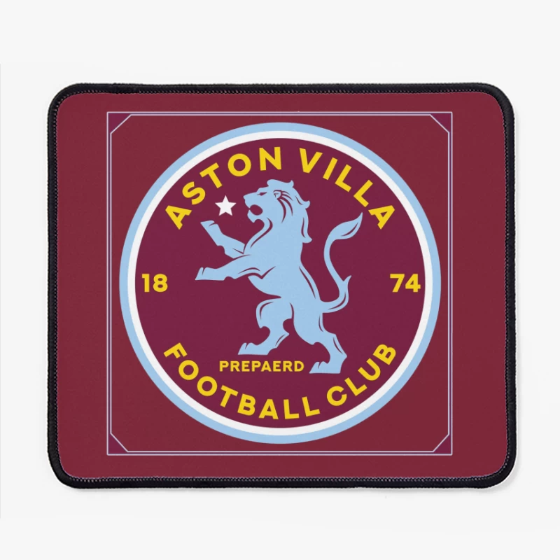 Aston Villa Football Club Historic Crest with Rampant Lion Mouse Pad