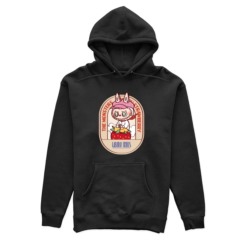 Süße Monster mit Erdbeeren Design Damen Pullover Hoodie