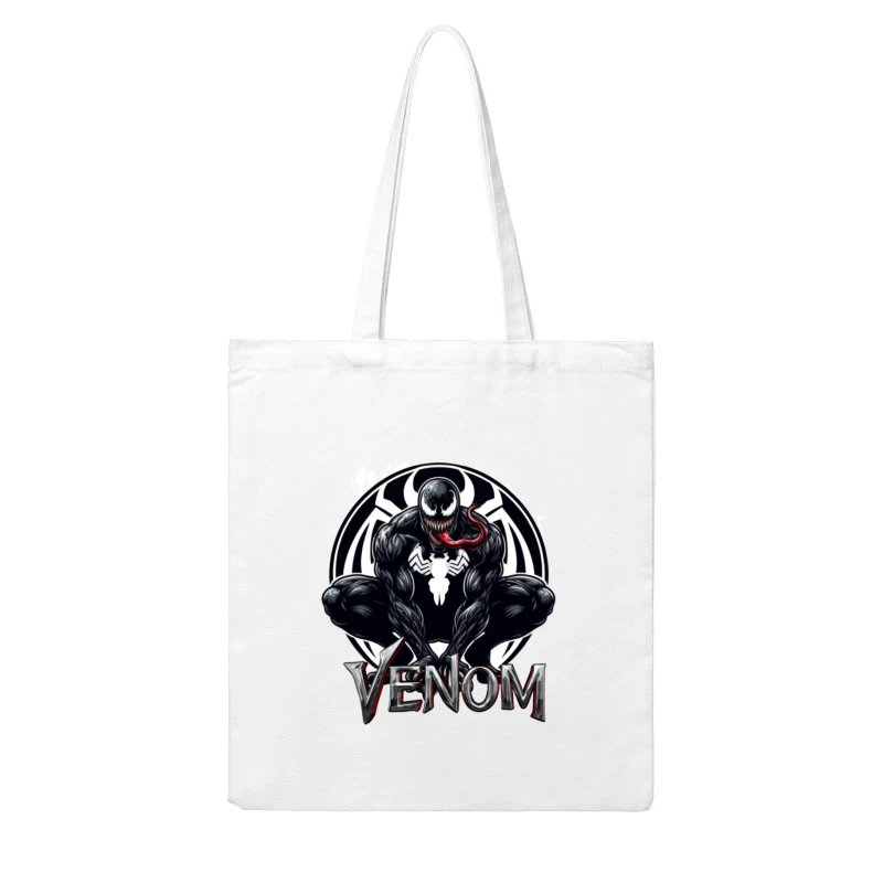 Venom Comic Art Cotton Tote Bag
