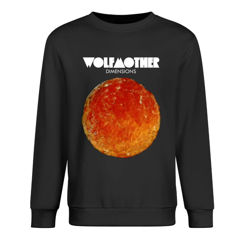 Wolfmother - Dimensions Album Cover with Orange Celestial Design Male Pullover Sweatshirt