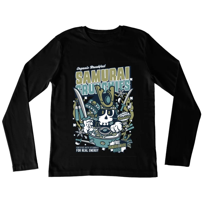 Céréales Samurai Crunchies pour les Super Foodies Femme Manches Longues T-Shirt