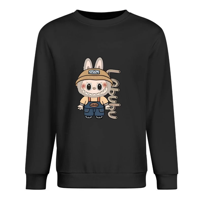 Niedliche Labubu-Figur mit Hasenohren Herren Pullover Sweatshirt