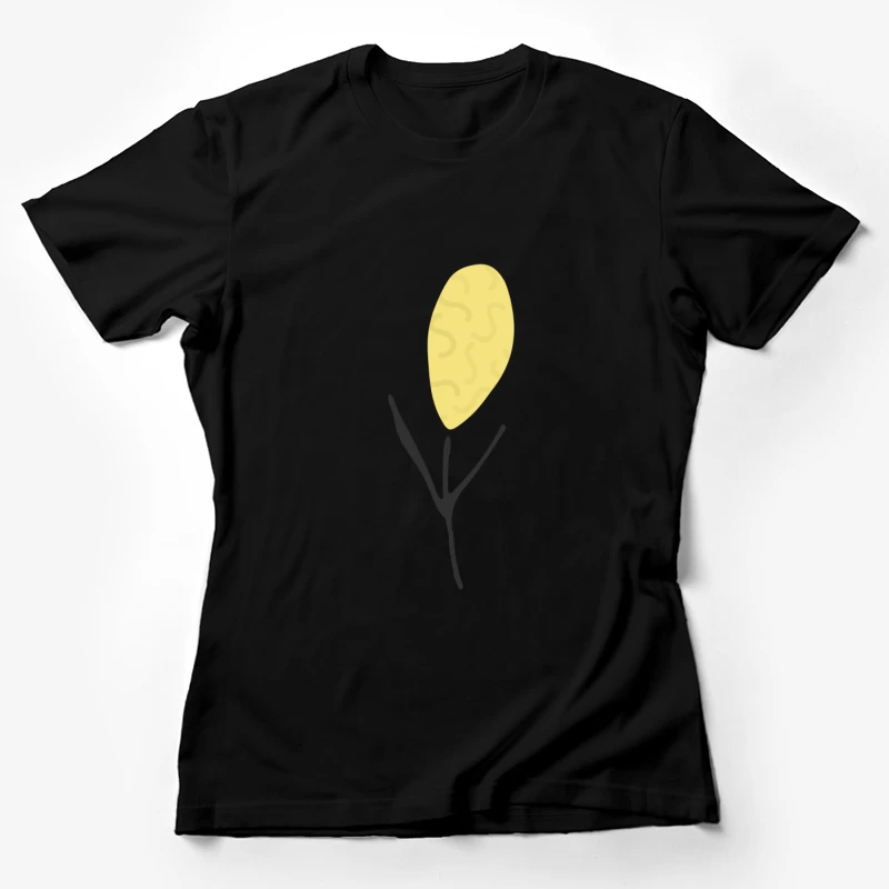 Illustration de branche jaune Femme T-Shirt
