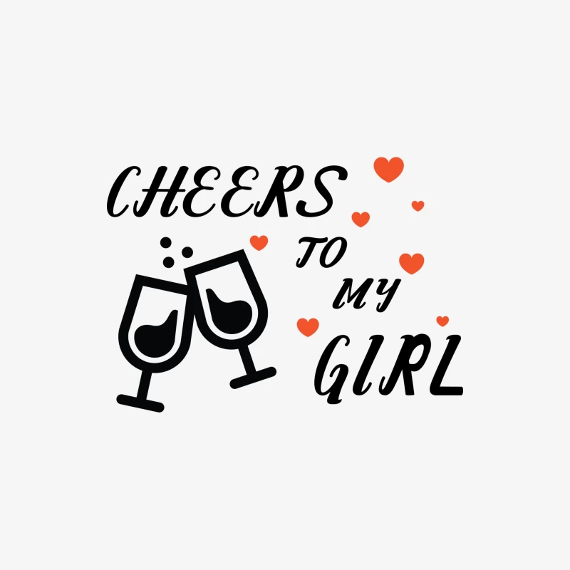 Amour et Célébration avec Verres Homme Manches Longues T-Shirt