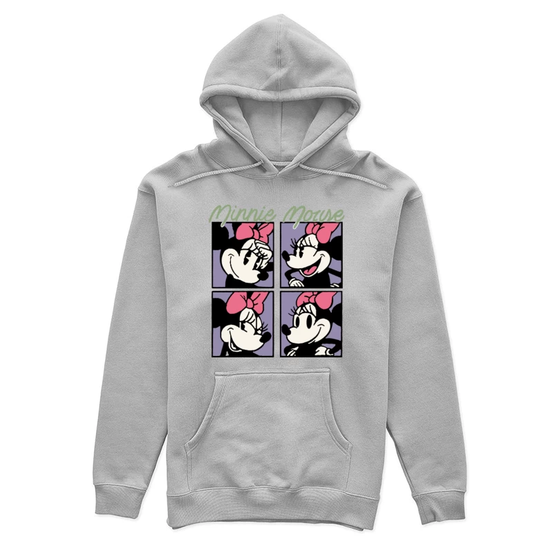 Minnie Mouse Comic-Illustration Damen Pullover Hoodie