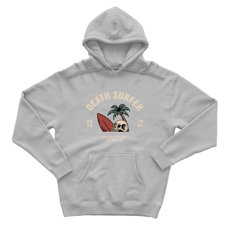 Death Surfer Studio Logo Male Pullover Hoodie