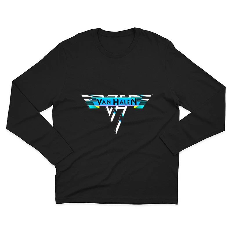 Van Halen Classic Band Logo in Retro 80s Style Male Long Sleeve T-Shirt