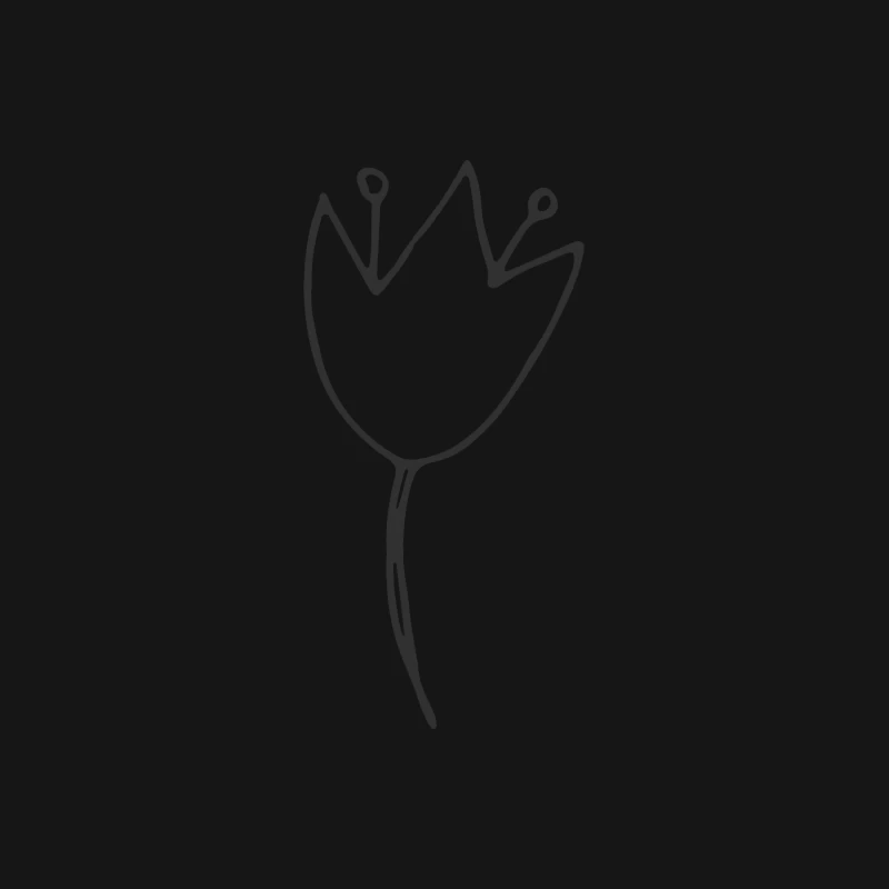 Fleur abstraite dessinée à la main Femme T-Shirt