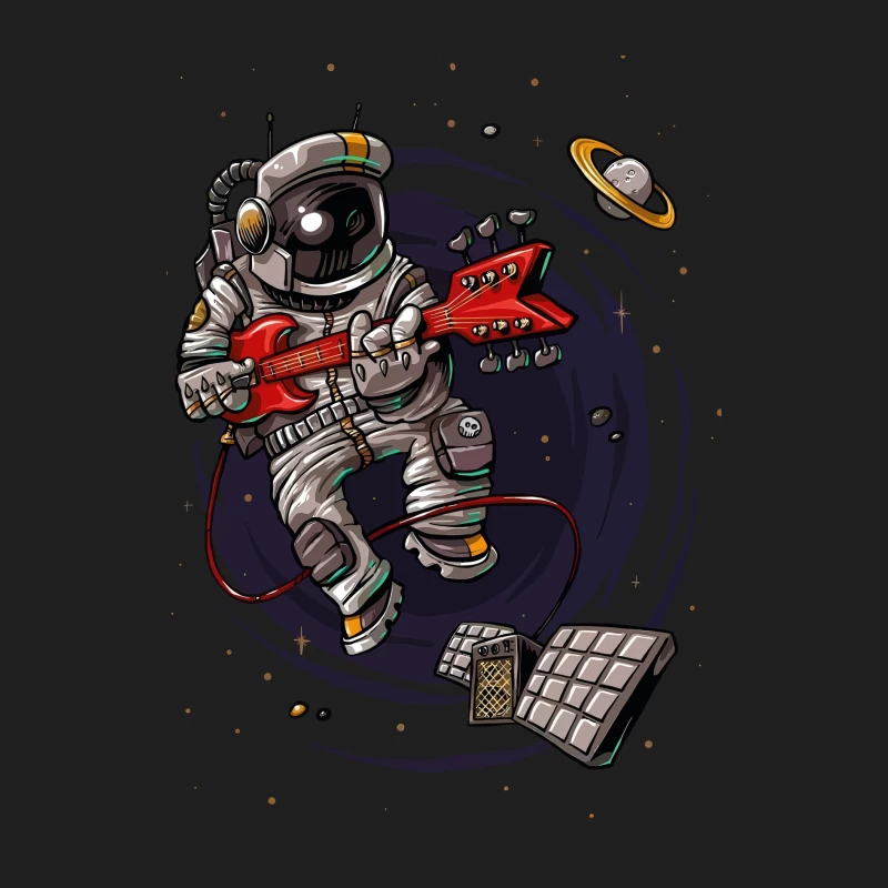 Astronaut Rocker in Space Male Tank Top