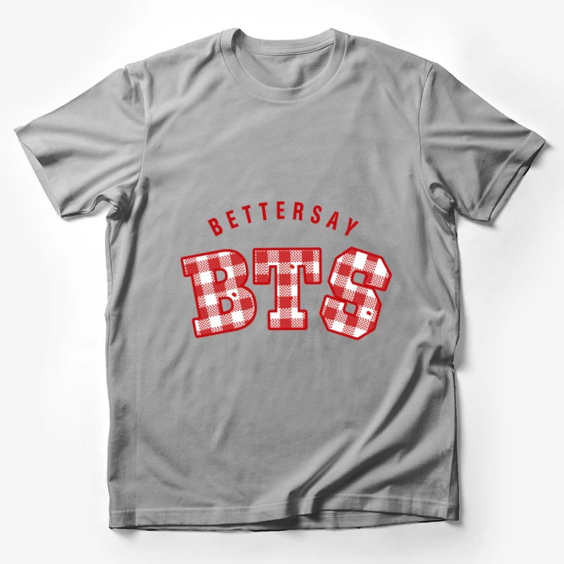 BTS Karomuster Design Herren T-Shirt