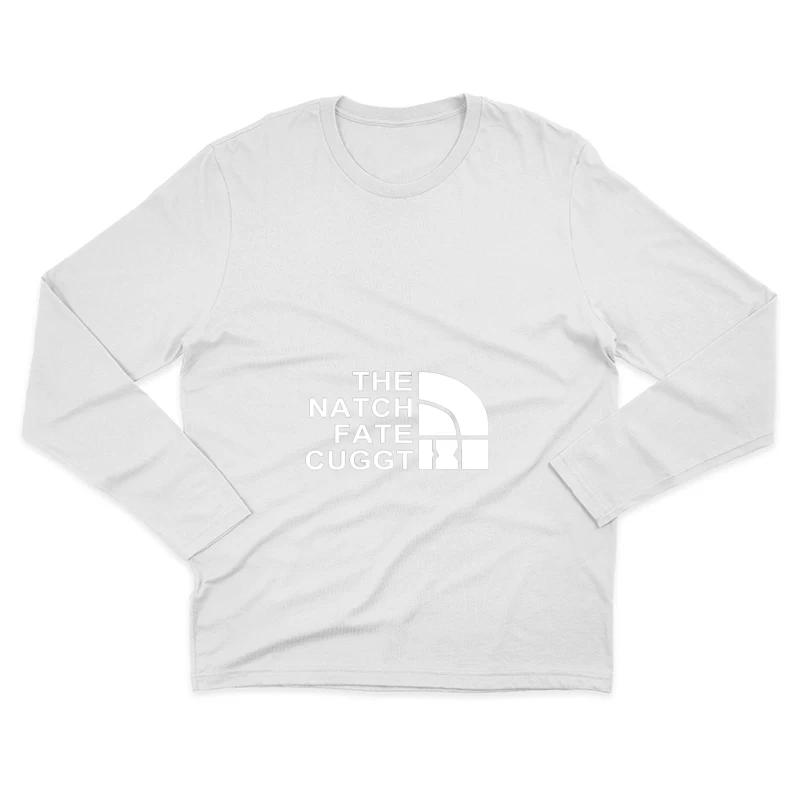 Parodie Logo Weiß Herren Langarm T-Shirt
