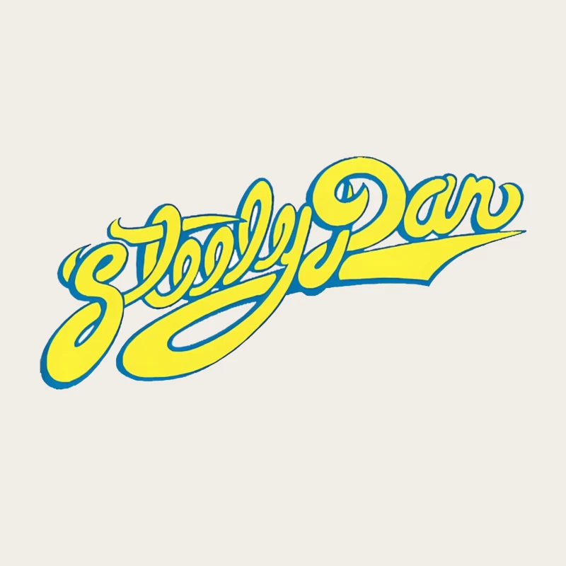 Steely Dan Classic Yellow Cursive Band Logo Bucket Hat