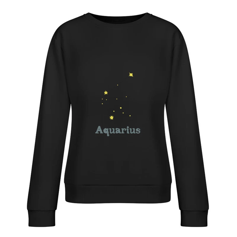 Sternbild Aquarius Damen Pullover Sweatshirt