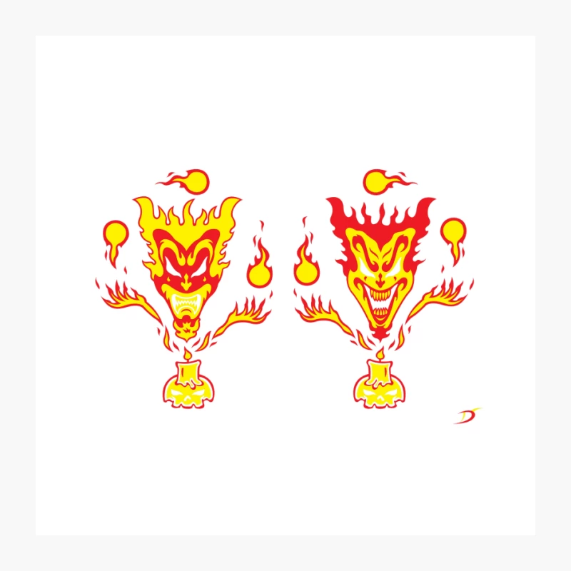 6  Insane Clown Posse ICP Pin
