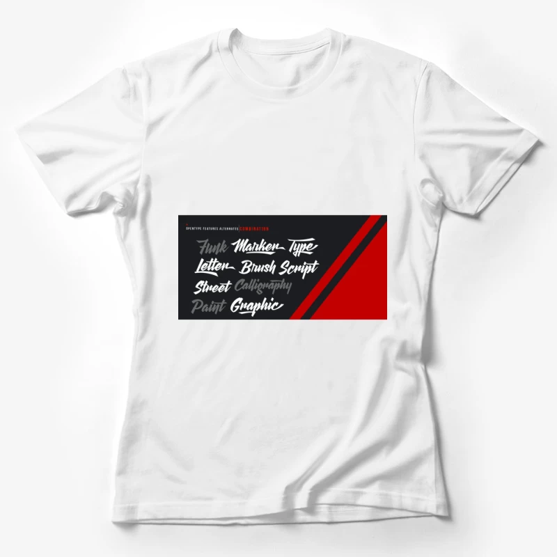 Design typographique alterné avec texte artistique Femme T-Shirt