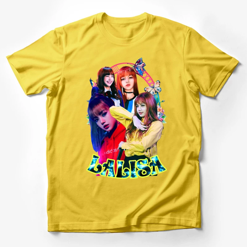 Collage of a K-Pop Female Artist Male T-Shirt