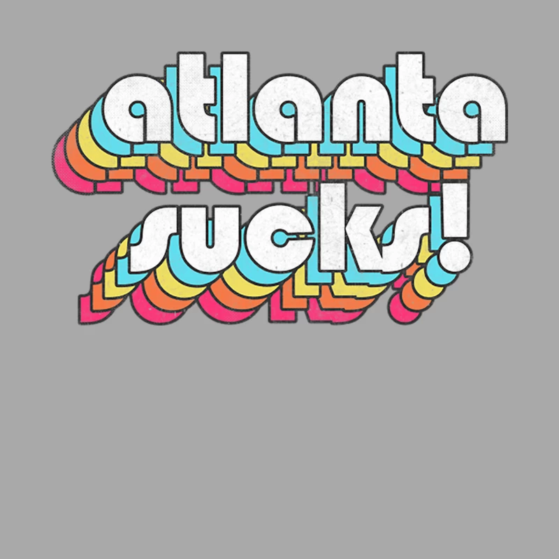 Atlanta Sucks  Funny Atlanta GA Design Female Pullover Hoodie