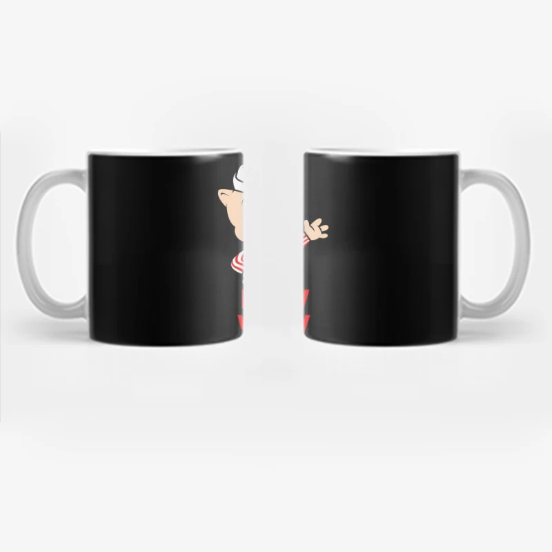 Piggly Wiggly Grocery Store Cartoon Pig Mascot Logo Coffee Mug