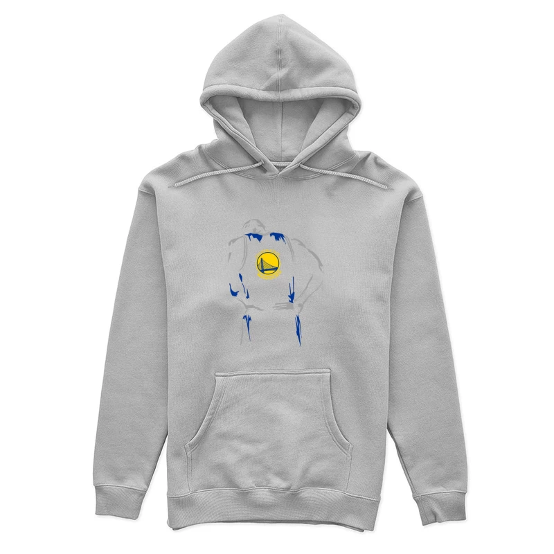 Golden State Warriors Basketball Silhouette Damen Pullover Hoodie