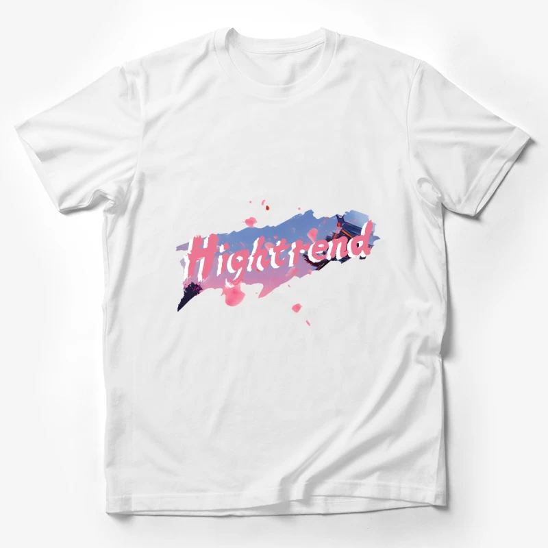 Moderner Schriftzug mit Farbspritzern Herren T-Shirt