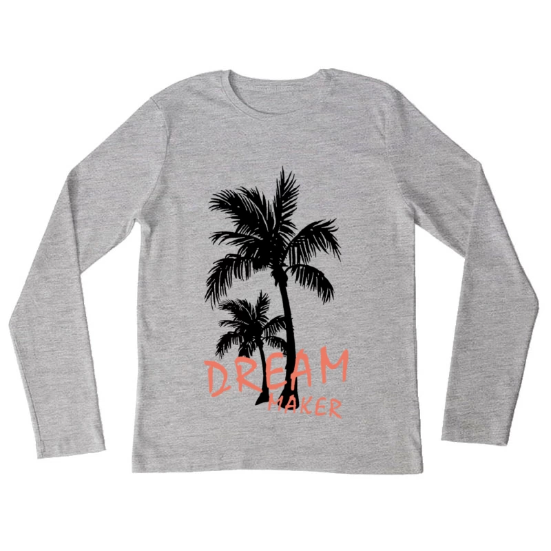 Palmen und Träume Damen Langarm T-Shirt