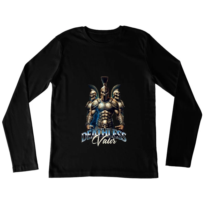 Spartan Warrior Deathless Elite with Skull Armor Female Long Sleeve T-Shirt