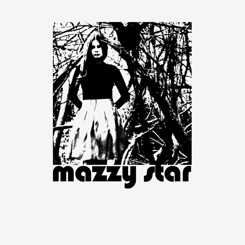 Mazzy Star Black White Male T-Shirt