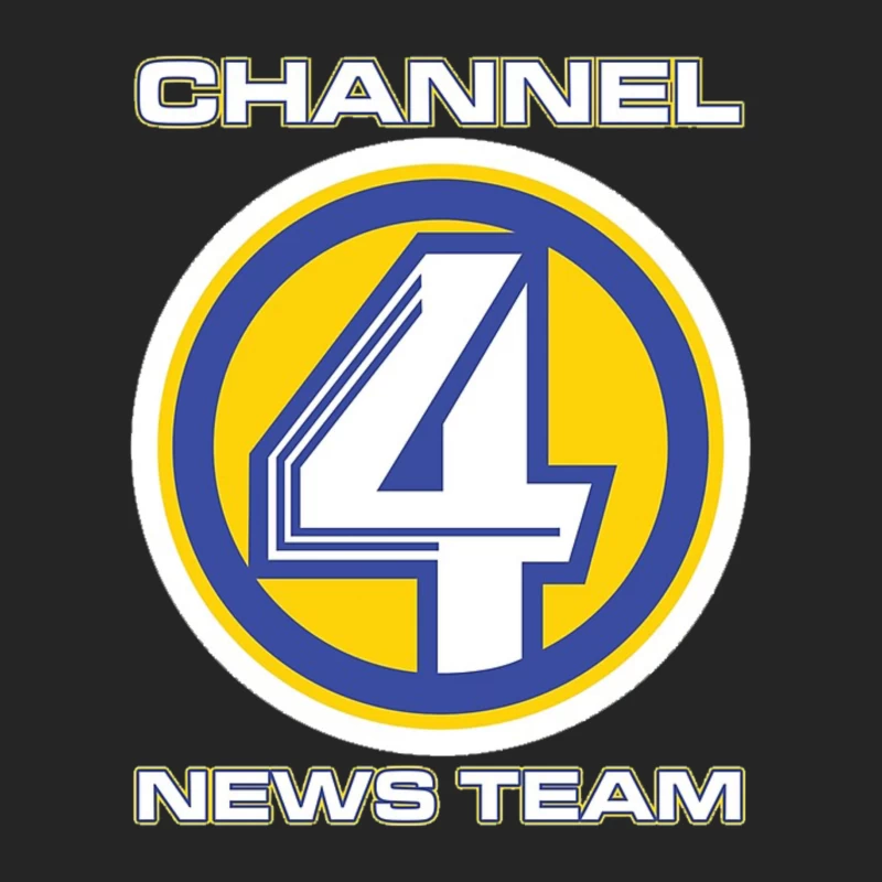 KVWN Channel 4 News Logo Male Pullover Sweatshirt