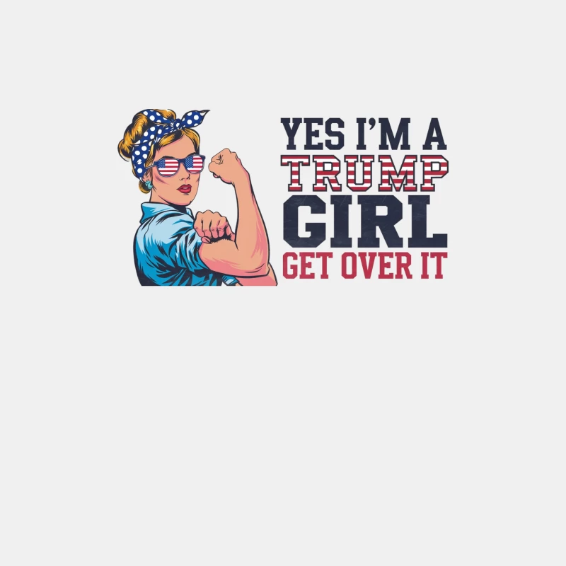 Trump Girl Merchandise Inspired by Rosie the Riveter Male Tank Top